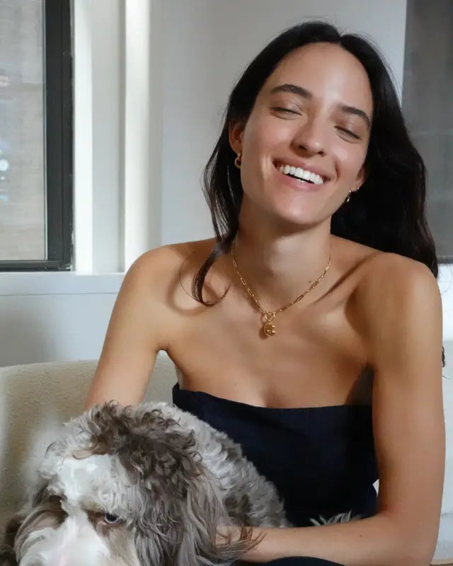Customer wearing our jewelry